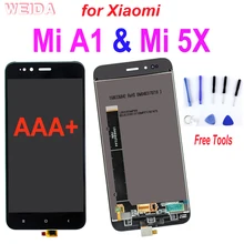 Ensemble écran tactile LCD de remplacement avec châssis, AAA + 5.5 pouces, pour Xiaomi Mi A1 MI 5X=