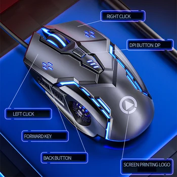 usb Gaming Mouse Wired Mouse 6D 4-Speed DPI RGB light Gaming Mice for PUBG mute Gamer Mice for pc Computer Laptop
usb Gaming Mouse Wired Mouse 6D 4-Speed DPI RGB light Gaming Mice for PUBG mute Gamer Mice for pc Computer Laptop