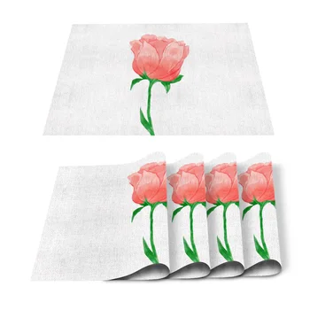 Flower Plant Watercolor Pink Table Mats for Dining Table Non Slip Kitchen Table Coaster Kitchen Accessories Modern Home Decor 
Flower Plant Watercolor Pink Table Mats for Dining Table Non Slip Kitchen Table Coaster Kitchen Accessories Modern Home Decor