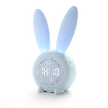 Portable Cute Rabbit Shape Digital Alarm Clock With Led Sound Night Light Function Table Wall Clocks For Home Decoration
Portable Cute Rabbit Shape Digital Alarm Clock With Led Sound Night Light Function Table Wall Clocks For Home Decoration