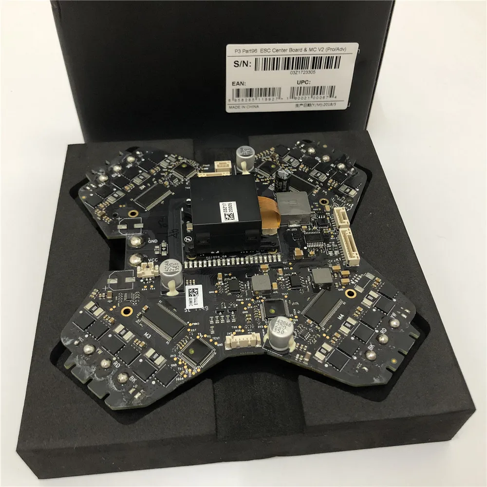 Original DJI Phantom 3 Pro Adv Part 96 - ESC Center Board & MC V2 Main Controller Motherboard Spare Part for 2312A Motors only
Original DJI Phantom 3 Pro Adv Part 96 - ESC Center Board & MC V2 Main Controller Motherboard Spare Part for 2312A Motors only