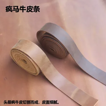 Brown horse skin leather strip handmade for hand bag and apron strap with length around 150cm 
Brown horse skin leather strip handmade for hand bag and apron strap with length around 150cm