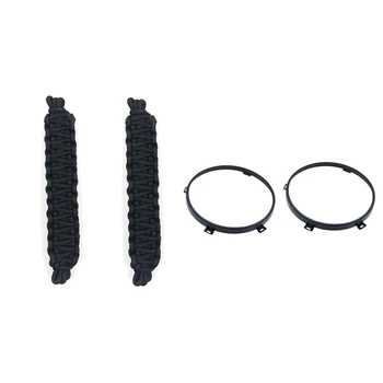 1 Pair Door Limiting Straps Durable Swing Limiter Restrictor & 2Pcs Led Headlight Round Ring Mounting Bracket 
1 Pair Door Limiting Straps Durable Swing Limiter Restrictor & 2Pcs Led Headlight Round Ring Mounting Bracket
