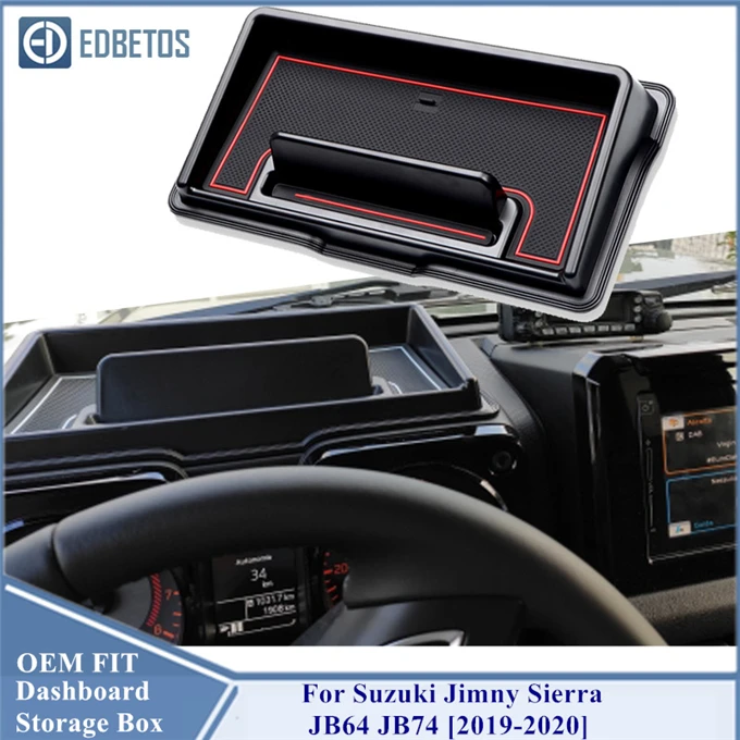 Top Auto Store H20a752544f4c4cff85a3f3efcf8b74a91 For Suzuki Jimny Sierra JB64 JB74 2019 2020 Car Styling Dashboard Storage Organizing Box Organizer Case Interior Accessories
