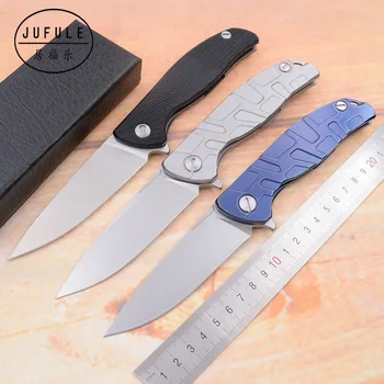 

JUFULE shirgov F95 hati 95 Flipper folding bearing D2 blade G10 Steel handle outdoor camp hunt pocket EDC tool Utility knife