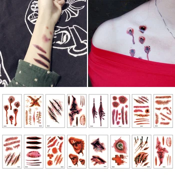 30PCS Halloween Tattoo Stickers Body Face Vampire Temporary Tattoos Fake Tattoos Sticker Simulation Bloody Scary Horror Tattoo
30PCS Halloween Tattoo Stickers Body Face Vampire Temporary Tattoos Fake Tattoos Sticker Simulation Bloody Scary Horror Tattoo