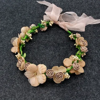 Flower Garland For Hair Wreath White Pink Bride Handmade Wedding Headdress With Wedding Bracelet Hand Flower For Bridesmaids
Flower Garland For Hair Wreath White Pink Bride Handmade Wedding Headdress With Wedding Bracelet Hand Flower For Bridesmaids