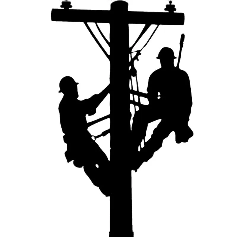 Car Sticker Line Worker Skilled Electrician Pole Fun PVC Car Sticker Decoration 14.4cm*8.6cm
Car Sticker Line Worker Skilled Electrician Pole Fun PVC Car Sticker Decoration 14.4cm*8.6cm