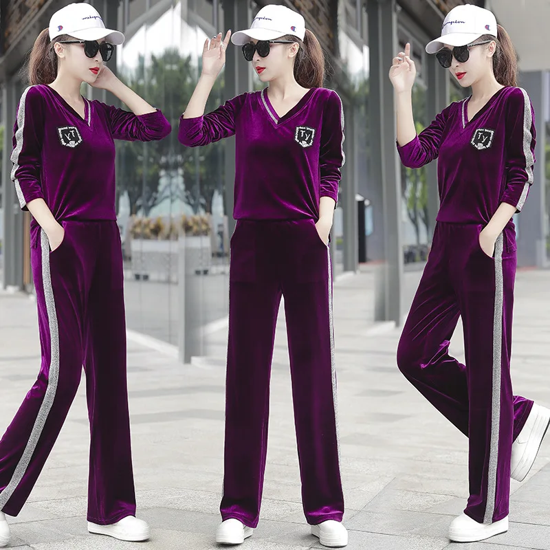 Plus Size Women Sportswear Tracksuit Velvet Loose Autumn Outfits Running Jogging Workout Casual Set Sport Suit Sweatshirt+pant
Plus Size Women Sportswear Tracksuit Velvet Loose Autumn Outfits Running Jogging Workout Casual Set Sport Suit Sweatshirt+pant