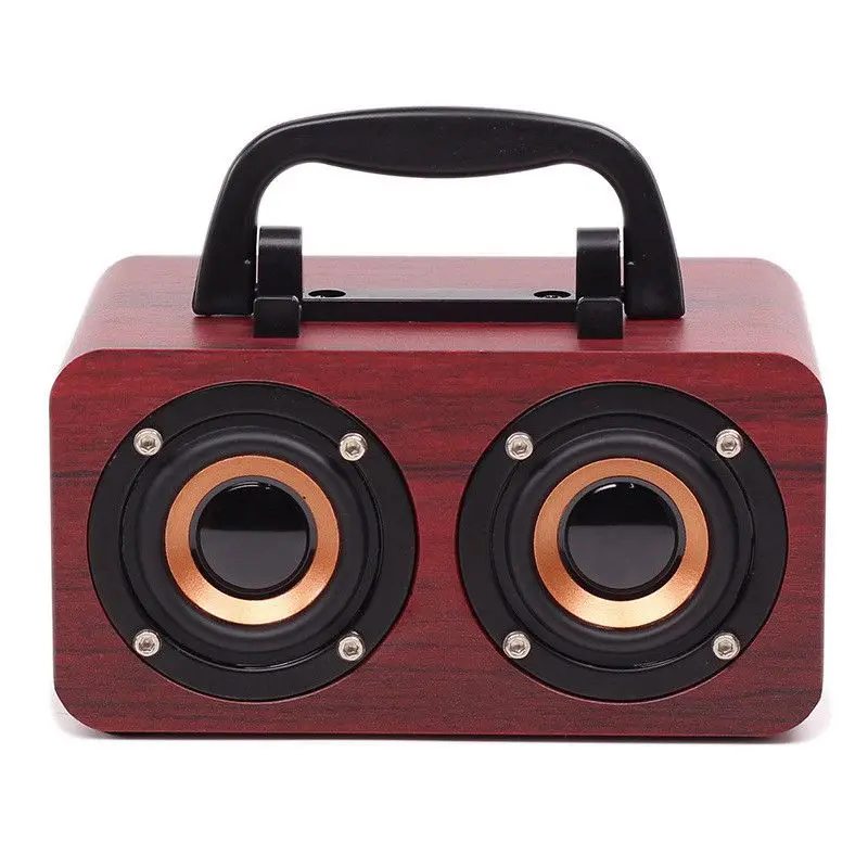 FT-4002 Portable Bluetooth Audio Wooden Retro Subwoofer wireless speaker Micro USB Charging Bass Stereo Speakers Audio Device
FT-4002 Portable Bluetooth Audio Wooden Retro Subwoofer wireless speaker Micro USB Charging Bass Stereo Speakers Audio Device