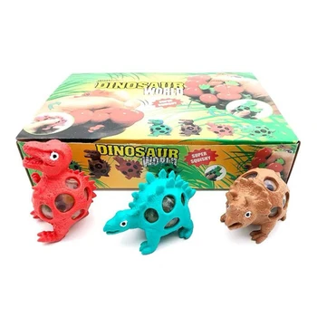 

Strange New Snail Lays Eggs Dinosaur Vent Ball Tricky Toy Decompression Pinch Squeeze Grape Ball Gag Novelty Toys (random Color)