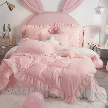 Princess Style Golden Velvet 4pcs Warm Duvet Cover Bed Sheet Pillowcase Winter Pink Yellow Grey Queen King
Princess Style Golden Velvet 4pcs Warm Duvet Cover Bed Sheet Pillowcase Winter Pink Yellow Grey Queen King