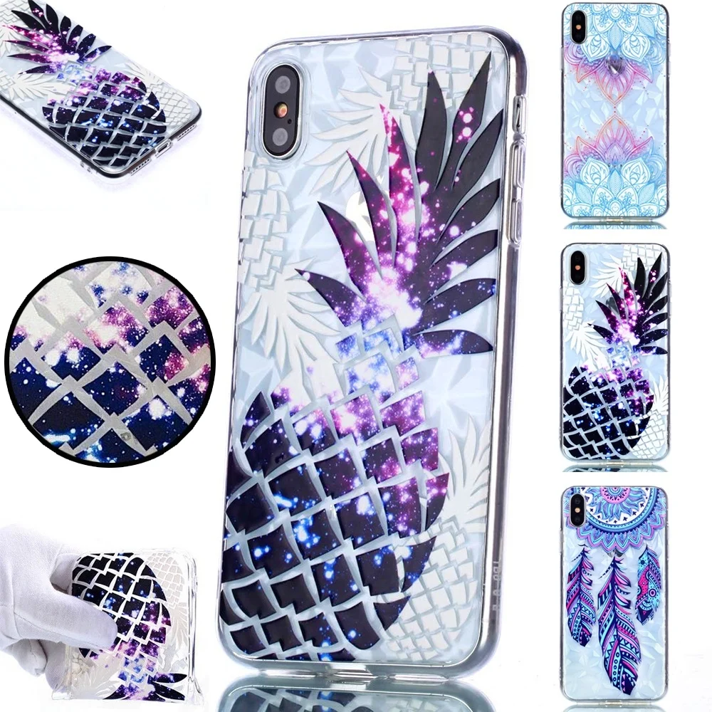 Pineapple Crystal Pattern Transparent Diamond Shockproof TPU Case for iPhone 11 Pro Max XS Max 6 7 8 Plus Silicone Soft Shell
Pineapple Crystal Pattern Transparent Diamond Shockproof TPU Case for iPhone 11 Pro Max XS Max 6 7 8 Plus Silicone Soft Shell