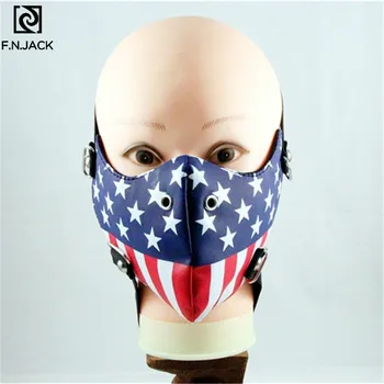 Punk Mask Personal Motorcycle Mask Leather British Flag Rock Non-mainstream Mask
Punk Mask Personal Motorcycle Mask Leather British Flag Rock Non-mainstream Mask