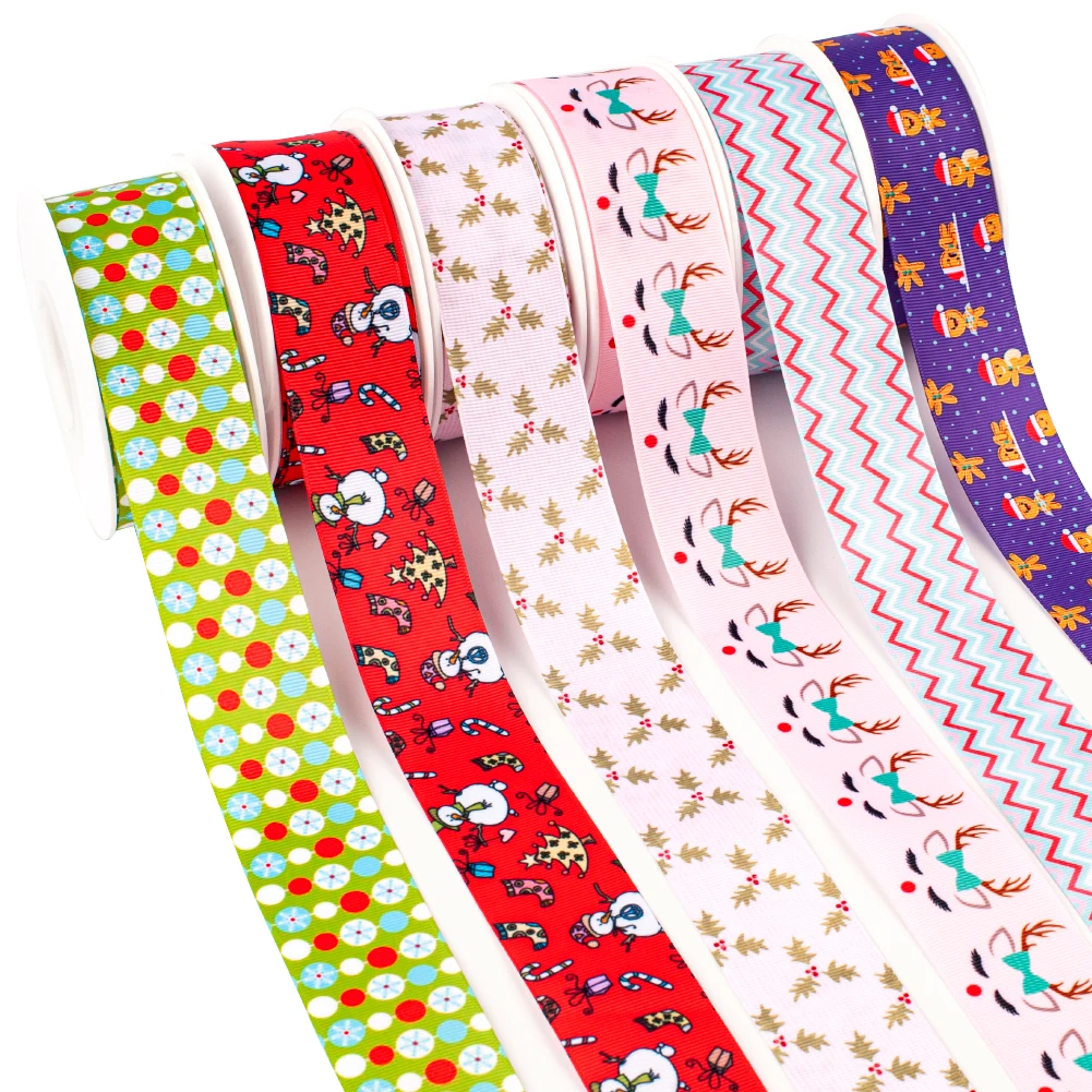 New 50 Yards Merry Christmas Festive Design Printed Grosgrain,satin Ribbon Hair Accessories
New 50 Yards Merry Christmas Festive Design Printed Grosgrain,satin Ribbon Hair Accessories