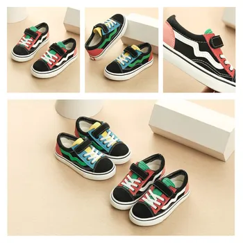 2020 Spring New Children's Wild Casual Shoes With Loop Fasteners,Unisex Round Toe Patchwork Canvas Shoes Baby Mixed Color Flats
2020 Spring New Children's Wild Casual Shoes With Loop Fasteners,Unisex Round Toe Patchwork Canvas Shoes Baby Mixed Color Flats