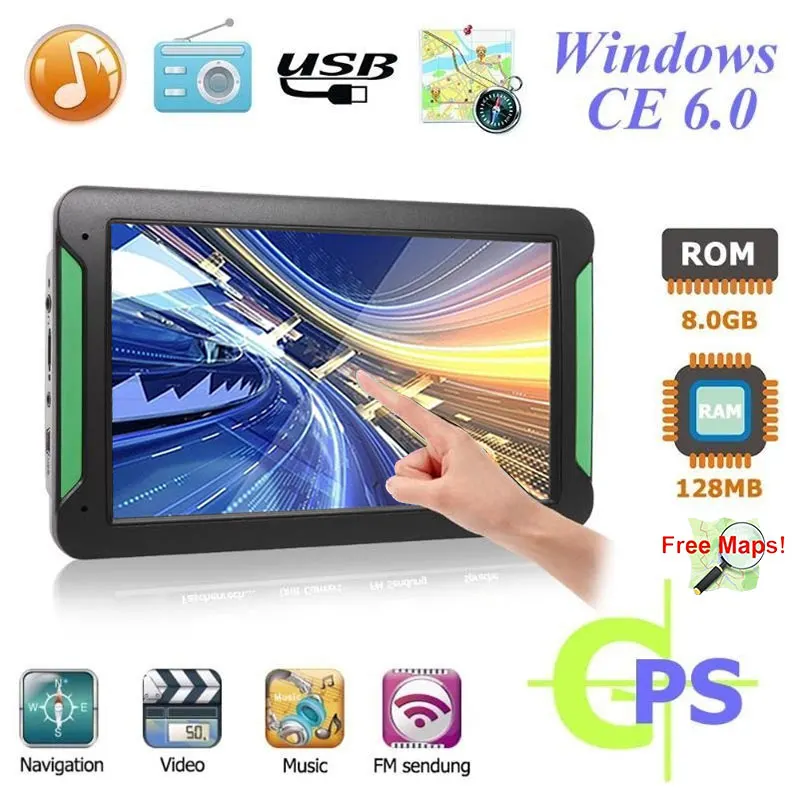 7-inch 8G onboard portable Gps S7 navigation touch screen satellite navigation with free Map of Europe
7-inch 8G onboard portable Gps S7 navigation touch screen satellite navigation with free Map of Europe