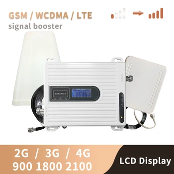 GSM 2G 3G 4G Cell Phone Booster Tri Band Mobile Signal Amplifier LTE Cellular Repeater GSM DCS WCDMA 900 1800 2100 Set
GSM 2G 3G 4G Cell Phone Booster Tri Band Mobile Signal Amplifier LTE Cellular Repeater GSM DCS WCDMA 900 1800 2100 Set