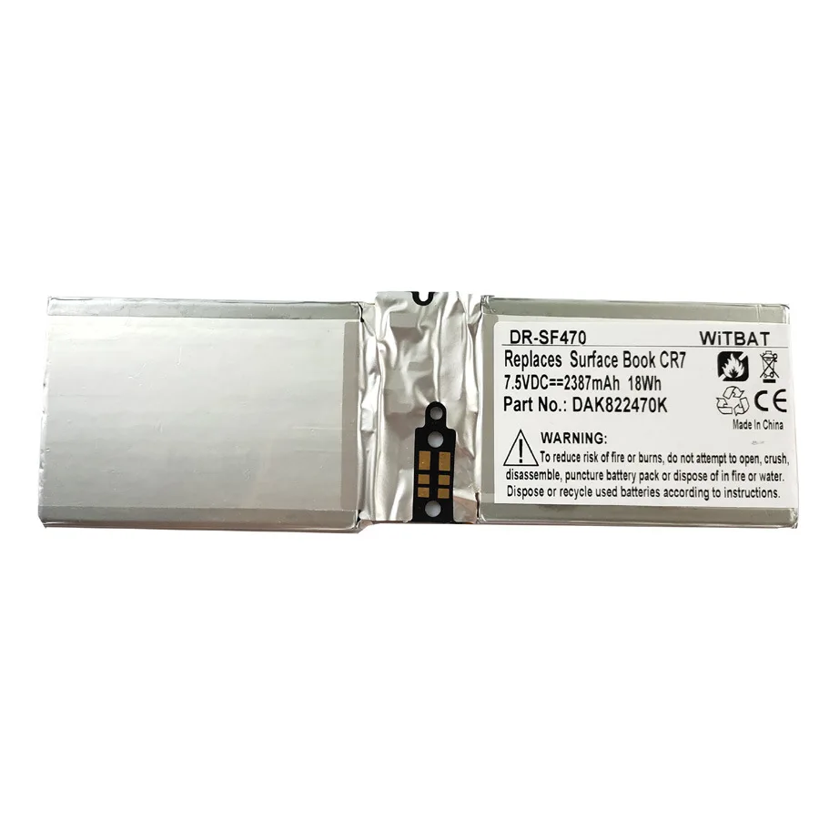 ZHUJI 2387mAh Battery for Microsoft Surface Book 1 CR7 13.5", CR7-00005, CR7-00007
ZHUJI 2387mAh Battery for Microsoft Surface Book 1 CR7 13.5", CR7-00005, CR7-00007