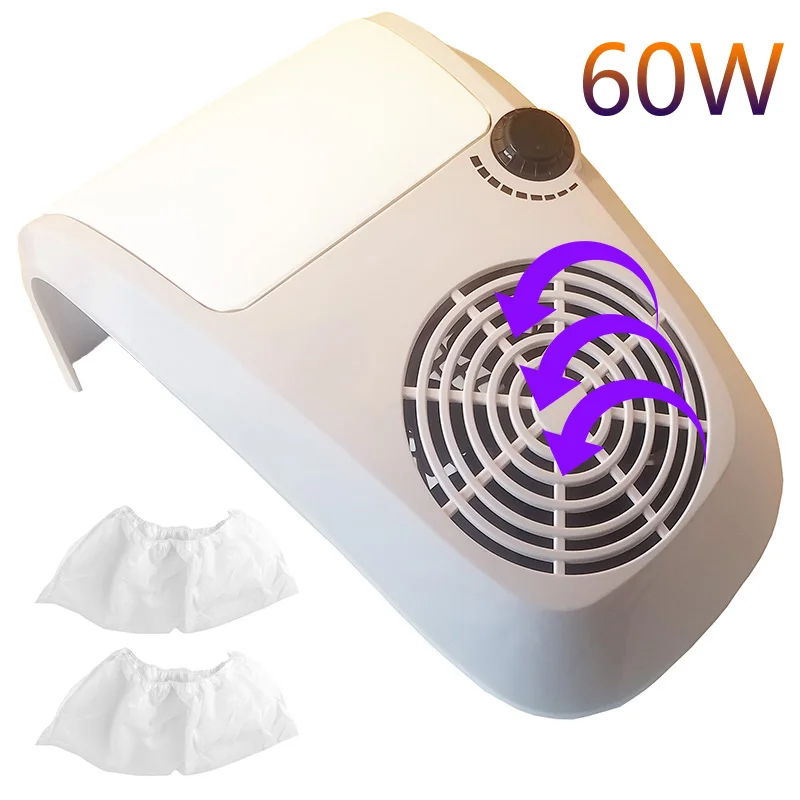 60W Powerful Nail Dust Suction Collector Vacuum Cleaner Professional manicure machine with 2 Dust Bag Nail Art Salon Equipment
60W Powerful Nail Dust Suction Collector Vacuum Cleaner Professional manicure machine with 2 Dust Bag Nail Art Salon Equipment