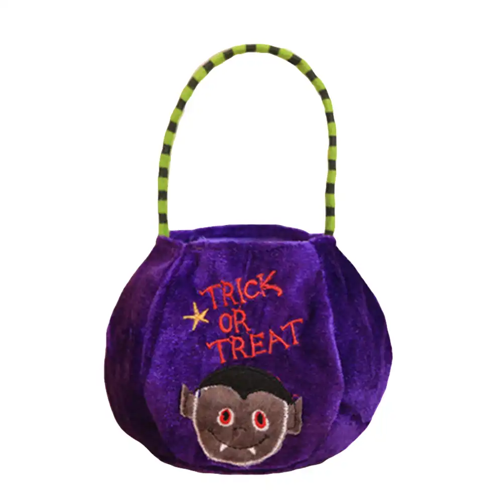 vampire pumpkin witch candy bag trick or treat velvet party gift