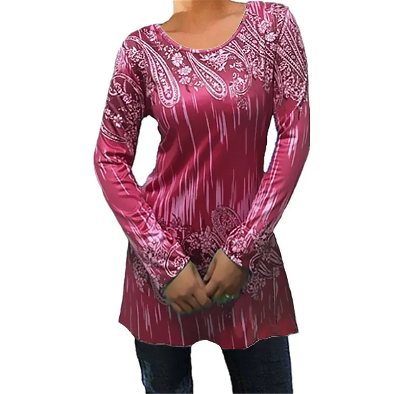 5XL Women T Shirt Large Size Tops Spring Autumn Long Sleeve O-Neck Print Tee Shirts Vintage Female Casual Top Plus Size 4XL
5XL Women T Shirt Large Size Tops Spring Autumn Long Sleeve O-Neck Print Tee Shirts Vintage Female Casual Top Plus Size 4XL