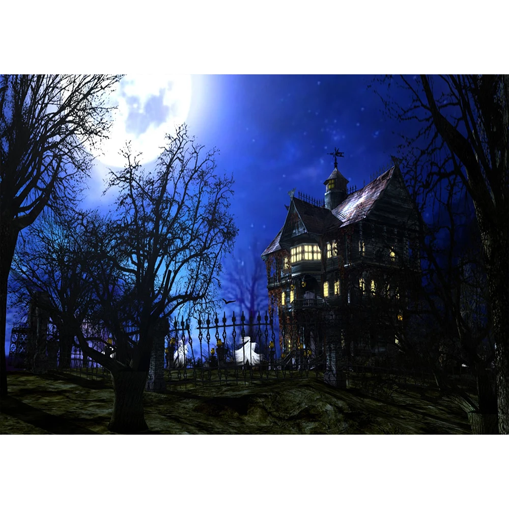 Halloween Photography Backdrop Haunted House Dark Night Pale Moon Background Photobooth Photo Studio Props
Halloween Photography Backdrop Haunted House Dark Night Pale Moon Background Photobooth Photo Studio Props