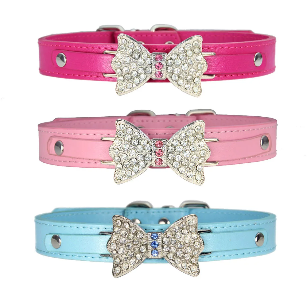 Pet Dog Collar With Diamond Bowknot Bell Adjustable Dogs Cats Collars Control Handle Training Pet Puppy Collar Pet Supplies
Pet Dog Collar With Diamond Bowknot Bell Adjustable Dogs Cats Collars Control Handle Training Pet Puppy Collar Pet Supplies