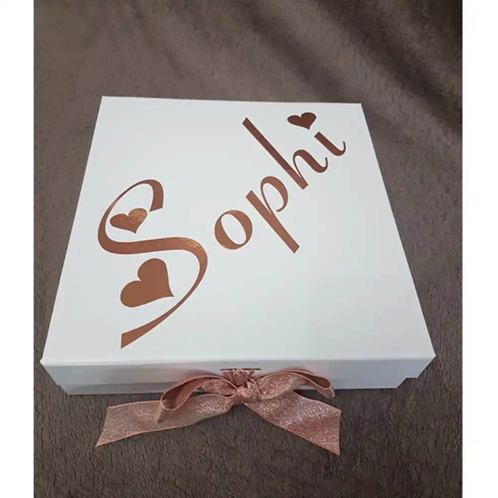 happy birthday gift square bridesmaid wedding favor gift box