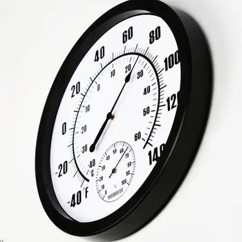 Thermometer Indoor Outdoor 10" Patio Large Wall Thermometer and Hygrometer Mechanical watch core No Battery Needed
Thermometer Indoor Outdoor 10" Patio Large Wall Thermometer and Hygrometer Mechanical watch core No Battery Needed