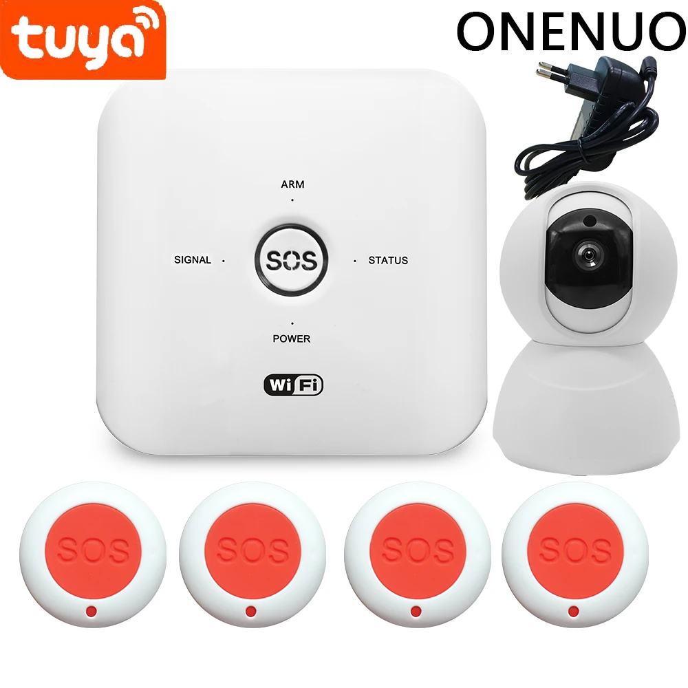 Tuya emergency wireless alarm system with Tuya APP, compatible with all Tuya products, 433 frequency emergency button
Tuya emergency wireless alarm system with Tuya APP, compatible with all Tuya products, 433 frequency emergency button