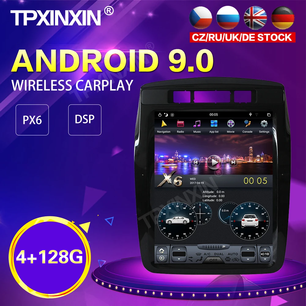 PX6 Android 9.0 4+128G Tesla Style Car Radio For Volkswagen Touareg 2011-2015 GPS Navi Auto Stereo Recoder Head Unit DSP Carplay
PX6 Android 9.0 4+128G Tesla Style Car Radio For Volkswagen Touareg 2011-2015 GPS Navi Auto Stereo Recoder Head Unit DSP Carplay