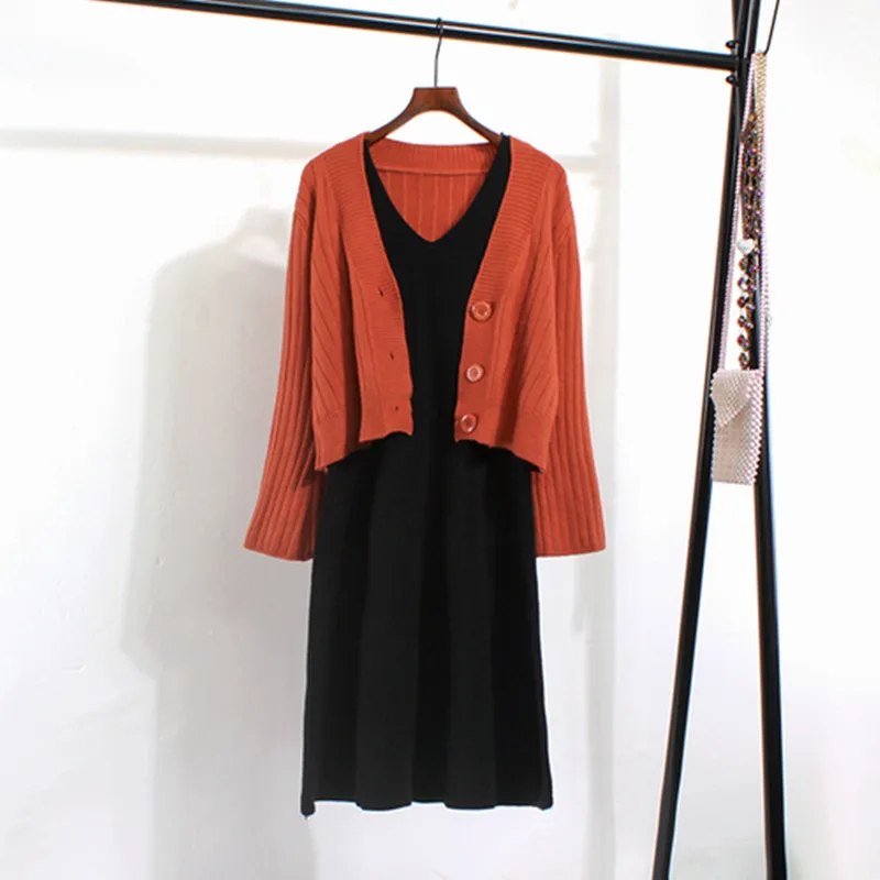 Fashion Designer Fashion Week Autumn Ma'am New Pattern Grace Suit Knitted Single Breasted Top+Knitted Sling Skirt 2 Piece Suit
Fashion Designer Fashion Week Autumn Ma'am New Pattern Grace Suit Knitted Single Breasted Top+Knitted Sling Skirt 2 Piece Suit