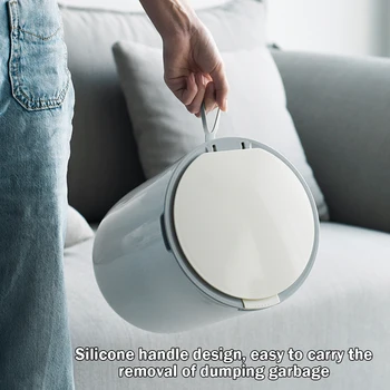 9L Trash Can Round Pressing Dustbin Plastic Garbage Bag Container Kitchen Bathroom Waste Bin Car Garbage Bin Household Cleaning
9L Trash Can Round Pressing Dustbin Plastic Garbage Bag Container Kitchen Bathroom Waste Bin Car Garbage Bin Household Cleaning