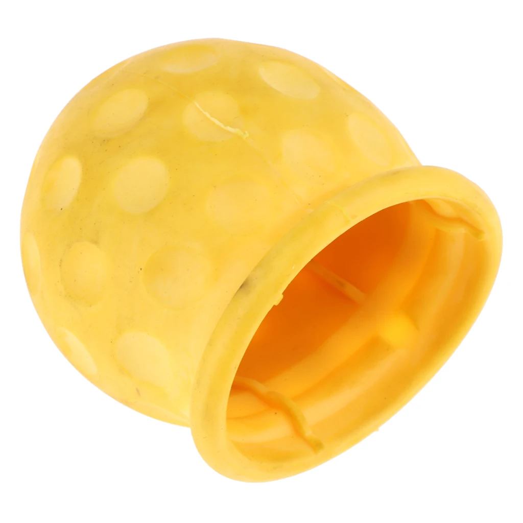 Tow Ball Bar Cap Cover Towing For Car Caravan Trailer Yellow Tow Ball Bar Cap Cover Towing For Car Caravan Trailer Yellow