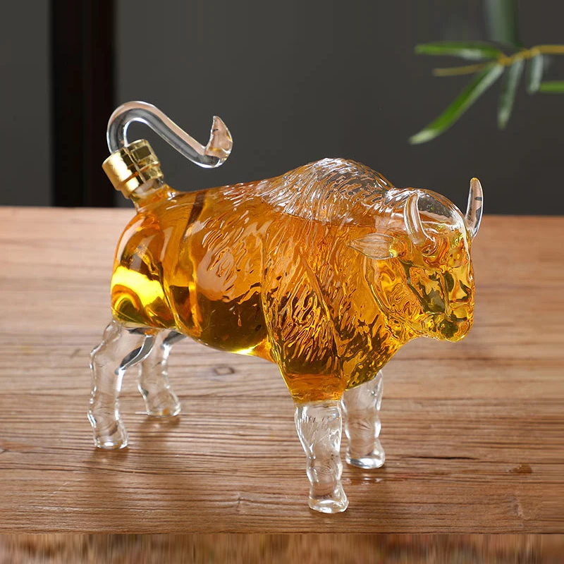 Generic 500ML/750ML Animal Cat Beer Yak Shaped Leadfree Wine Whiskey