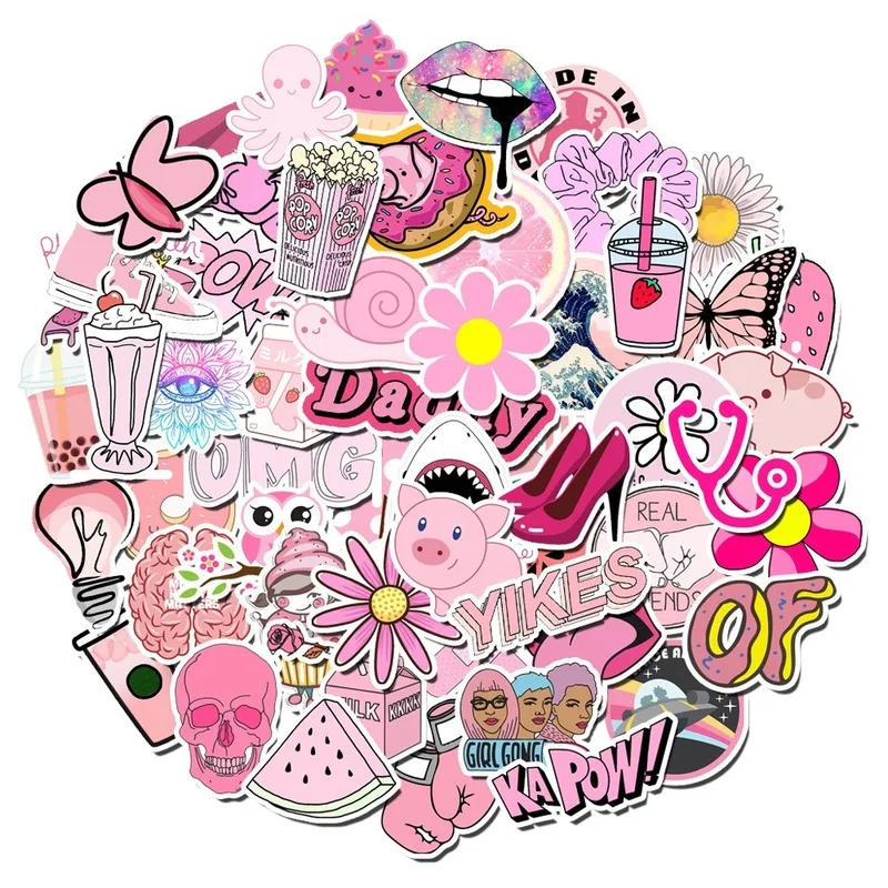 100pcs Cartoon Pink INS Style Vsco Girl Cute Stickers Notebook Skateboard Guitar Suitcase Refrigerator DIY Notebook Toy Stickers
100pcs Cartoon Pink INS Style Vsco Girl Cute Stickers Notebook Skateboard Guitar Suitcase Refrigerator DIY Notebook Toy Stickers