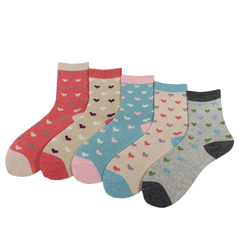 Harajuku Vintage fashion Women Girl Heart Thick Knitted Wool Colorful Style free independent design high quality Crew Socks 
Harajuku Vintage fashion Women Girl Heart Thick Knitted Wool Colorful Style free independent design high quality Crew Socks
