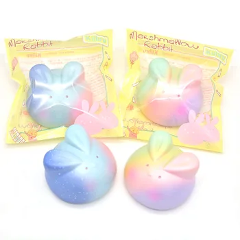 

Rainbow Kiibru Cartoon Super Kawaii Rabbit Squishy Marshmallow Scented Slow Rising Bunny Original Package Gift Toy