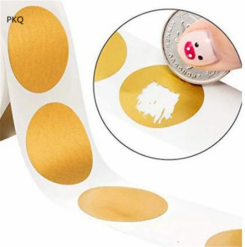 Round Gold Adhesive SCRATCH OFF Label STICKER DIY Manual Label Tape Handmade Scratched Stripe Card Film Dia 2.5cm
Round Gold Adhesive SCRATCH OFF Label STICKER DIY Manual Label Tape Handmade Scratched Stripe Card Film Dia 2.5cm