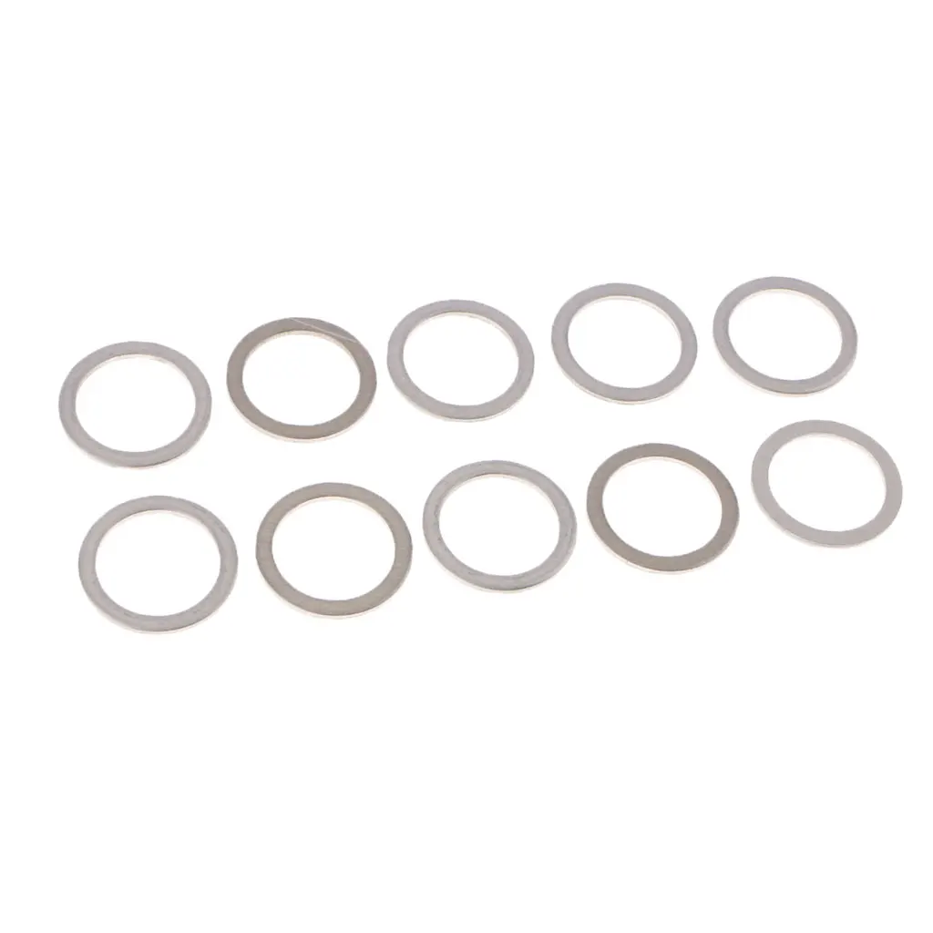 10Pcs/Set M18 Aluminum Engine Oil Drain Plug Crush Gasket Washers Seals for Toyota Lexus 10Pcs/Set M18 Aluminum Engine Oil Drain Plug Crush Gasket Washers Seals for Toyota Lexus