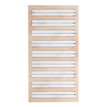 Universal Dresser Bamboo Wood Earrings Tray Space Saving 9 Ring Slots Daily Display Desktop Home Rectangle Jewelry Organizer
Universal Dresser Bamboo Wood Earrings Tray Space Saving 9 Ring Slots Daily Display Desktop Home Rectangle Jewelry Organizer