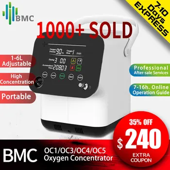 BMC OC4 Mini Machine 1-6L/Min Adjustable For Sleep Portable Oxygen Concentrator 93% Air Purifier Household Health Monitor
BMC OC4 Mini Machine 1-6L/Min Adjustable For Sleep Portable Oxygen Concentrator 93% Air Purifier Household Health Monitor