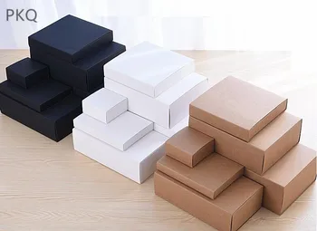 10PCS 11 Size Black/White/Brown Kraft Paper Box Drawer Shape Cardboard Craft Soap Box Small Large Carton Packaging Gift Box
10PCS 11 Size Black/White/Brown Kraft Paper Box Drawer Shape Cardboard Craft Soap Box Small Large Carton Packaging Gift Box