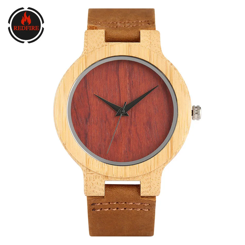 REDFIRE Simple Round Dial Wood Watch Mens Watches Quartz Brown Genuine Leather Watch Strap Fashion Natural Bamboo Men's Watches
REDFIRE Simple Round Dial Wood Watch Mens Watches Quartz Brown Genuine Leather Watch Strap Fashion Natural Bamboo Men's Watches