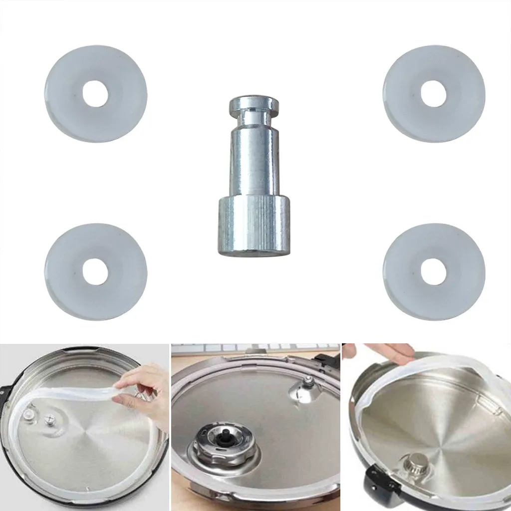 2# Universal Replacement Floater And Sealer For Pressure Cookers Kitchen 1 Float Valve + 4 Sealing Washers Dining | Дом и сад