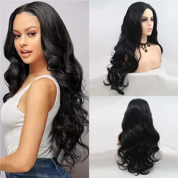 Natural Black Wig Synthetic Wigs for Women Deep Wavy Long Glueless Heat Resistant Preplucked Cosplay Wig Middle Ratio
Natural Black Wig Synthetic Wigs for Women Deep Wavy Long Glueless Heat Resistant Preplucked Cosplay Wig Middle Ratio