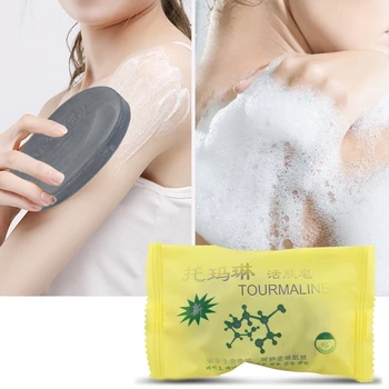 50g Tourmaline Black Soap Bamboo Charcoal Soap Travel Shampoo Traditional Charcoal Active Face Natural Acne Soap
50g Tourmaline Black Soap Bamboo Charcoal Soap Travel Shampoo Traditional Charcoal Active Face Natural Acne Soap