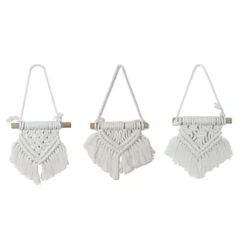 Set of 3 Cute Holiday Ornaments Boho Geometrical Art Woven Car Mirror Charm Y5GA
Set of 3 Cute Holiday Ornaments Boho Geometrical Art Woven Car Mirror Charm Y5GA