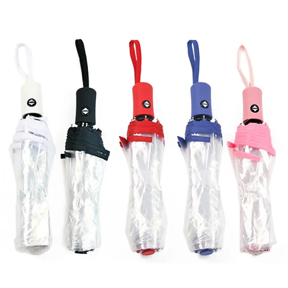 Sun-proof Waterproof Umbrella Transparent Umbrella Automatic Transparent Umbrella Fully Automatic Transparent Tri-fold Umbrella
Sun-proof Waterproof Umbrella Transparent Umbrella Automatic Transparent Umbrella Fully Automatic Transparent Tri-fold Umbrella